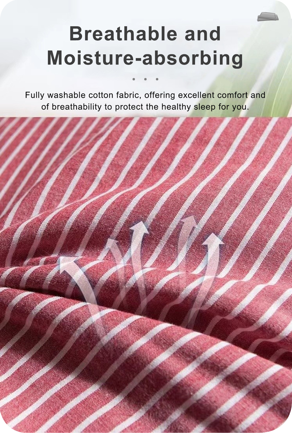 Cotton Two-Tone Angled Buckwheat Pillow-2
